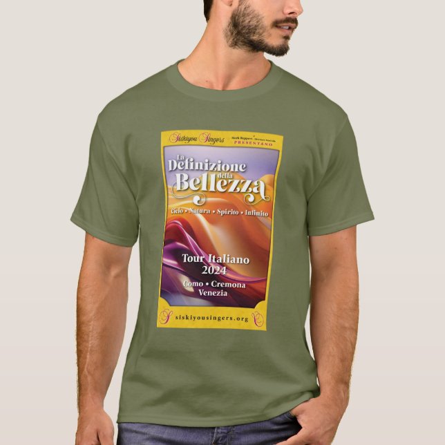 Siskiyou Singers 2024 Italien Tour T-Shirt (Framsida)