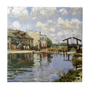 Sisley - Canal Saint Martin, 1872 Kakelplatta