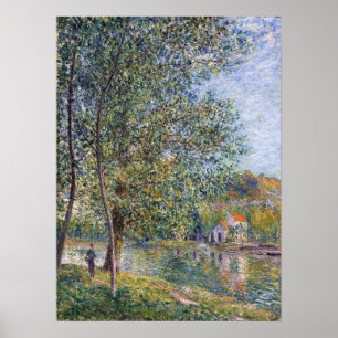 Sisley - Morgon vid Loing 1879 Poster