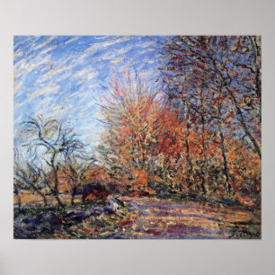 Sisley - utkanten av Fontainebleau-skogen Poster