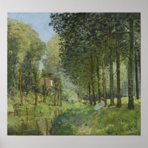 Sisley - Vila längs träets Kant Poster