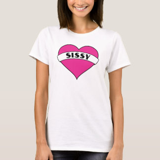 Sissande hjärta t shirt