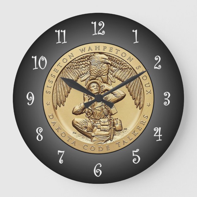 Sisseton Wahpeton Oyate Sioux Code Talkers ~ Stor Klocka (Framsida)