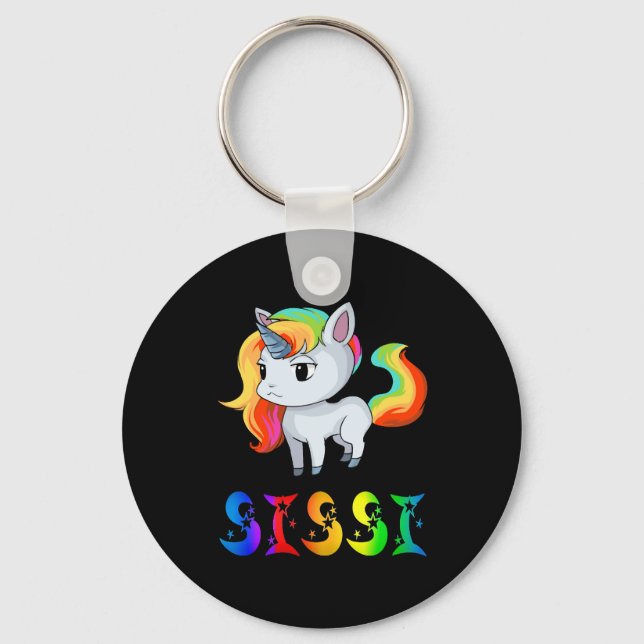 Sissi Unicorn Nyckelring (Framsida)
