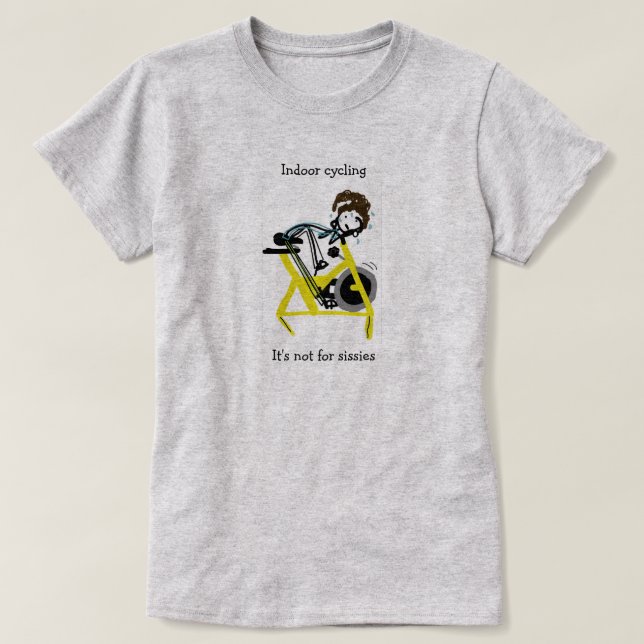 Sissies tar inte att cykla klassificerar t shirt (Design framsida)