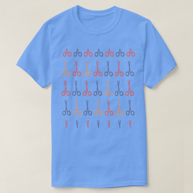 Sissor Mönster T Shirt (Design framsida)