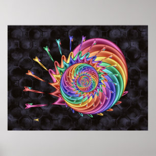 Sissor Spiral Poster