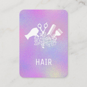 *~* Sissors Comb Flowers Brush RainbowAP6 Visitkort