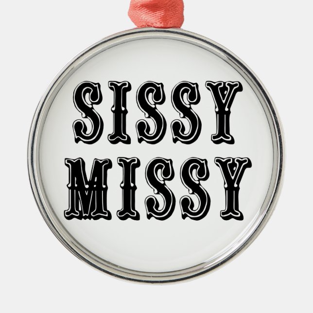 Sissy Missy Julgransprydnad Metall (Framsidan)
