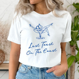 Sist-blå Hand plockade-gisten på Kusten T Shirt