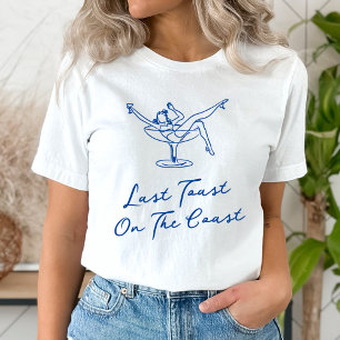 Sist-blå Hand plockade-gisten på Kusten T Shirt