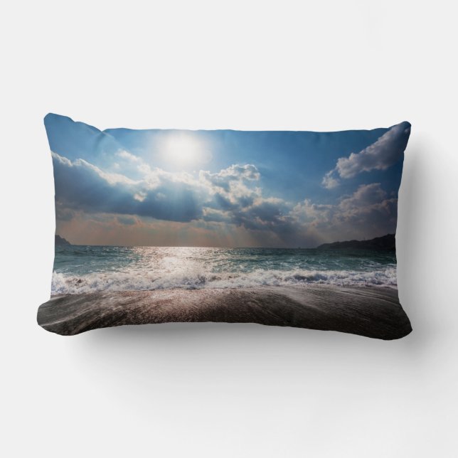Sist dag på stranden lumbarkudde (Framsida)