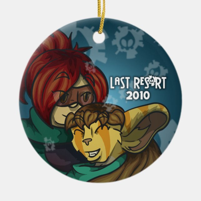 Sist helgdagprydnad för Res0rt 2010 Julgransprydnad Keramik (Framsidan)