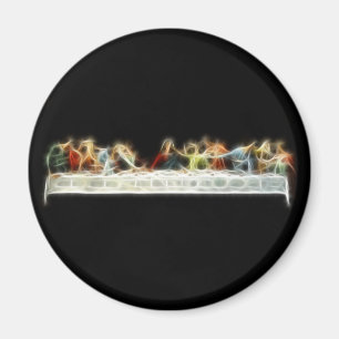 Sist målning för kvällsmålDa Vinci Jesus Fract Magnet