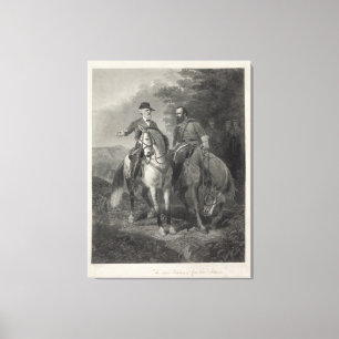 Sist möte av Robert E. Lee & Stonewall Jackson Canvastryck
