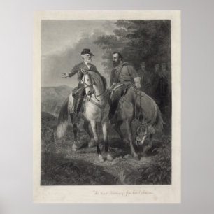 Sist möte av Robert E. Lee & Stonewall Jackson Poster