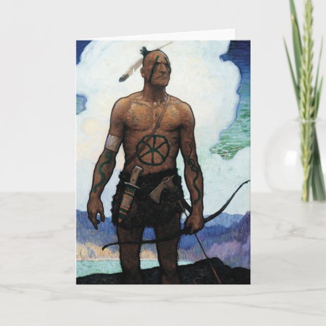 Sist på mohikanerna kort (Framsida)