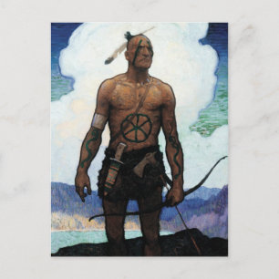 Sist på mohikanerna vykort