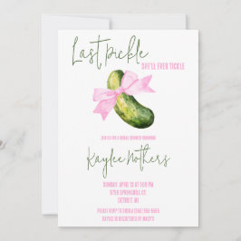 Sist Pickle kommer hon någonsin att ringa Möhippa Inbjudningar