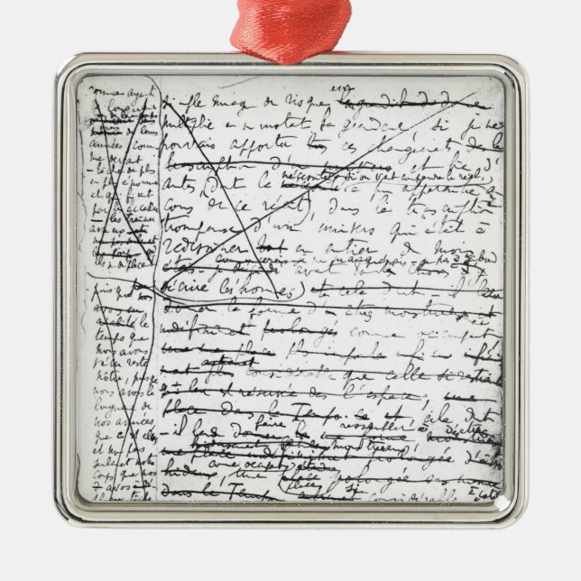 Sist sida av 'en la Recherche du Arbeta Julgransprydnad Metall (Framsidan)