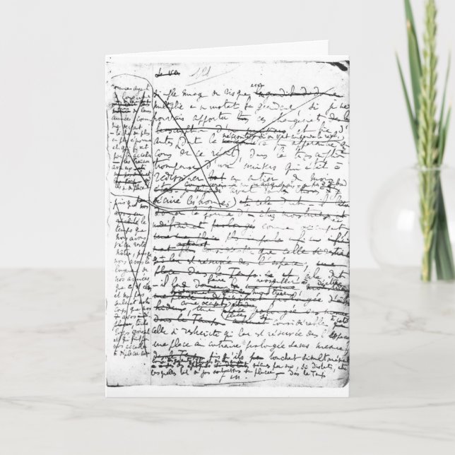 Sist sida av 'en la Recherche du Arbeta Kort (Framsida)