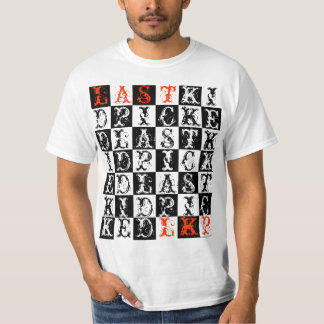 Sist unge vald rutig brevskjorta t-shirt