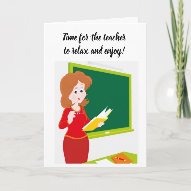 SISTA BELOPP FÖR LÄRARE SOM HON ***RETIRES*** KORT (Framsida)