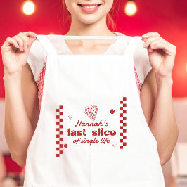 Sista biten pizza möhippa veckoslut fest förkläde