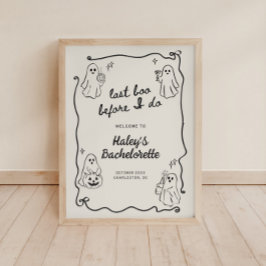 Sista Boo innan jag hälsar Halloween Bach välkomme Poster