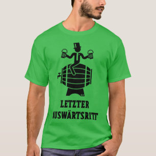 Sista bortaresturen JGA brudgumme ölfat svart T Shirt