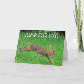 Sista cellgifts hopp av glädje kort
