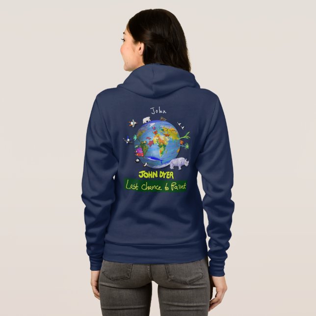 Sista chans att måla Hoodie2 T Shirt (Hel baksida)