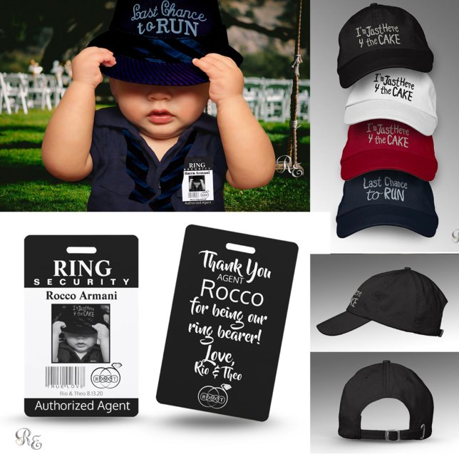 Sista chansen till Springa Hat Broderad Keps (Hat paired with ring security Badge.)
