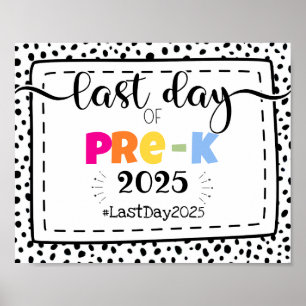 sista dagen av förhandsskylt för fotopropp poster