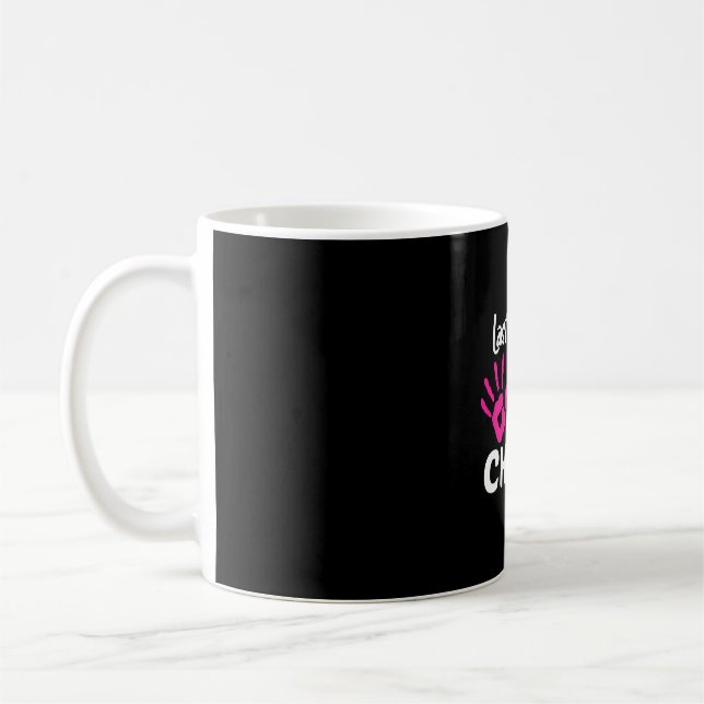 Sista dagen för bröstcancer i samband med chemohan kaffemugg (Vänster)