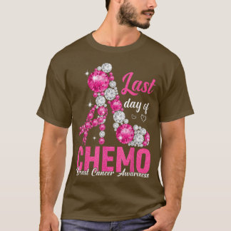 Sista dagen för Rosa av kemo- Högklackar Bröstcanc T Shirt