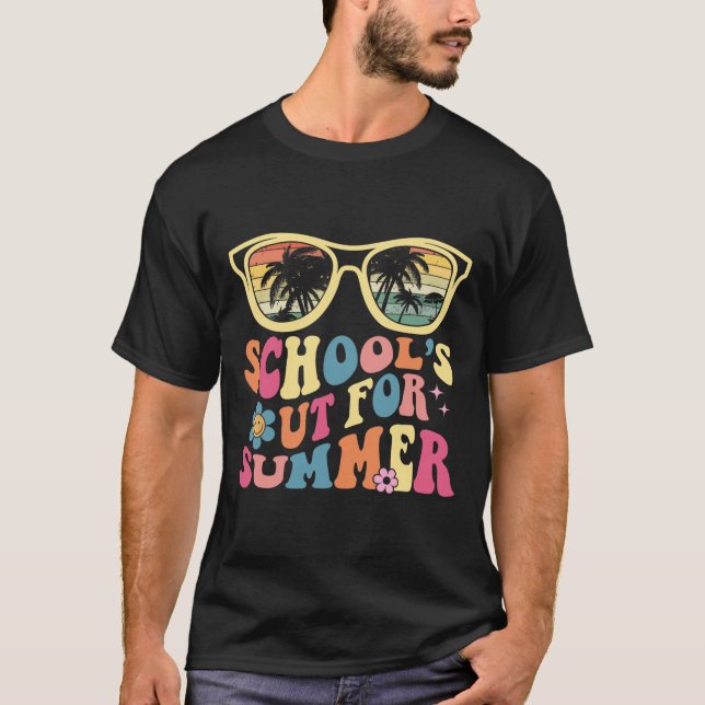 Sista dagen för skolåterlärarskolan #39;s out F T Shirt (Framsida)