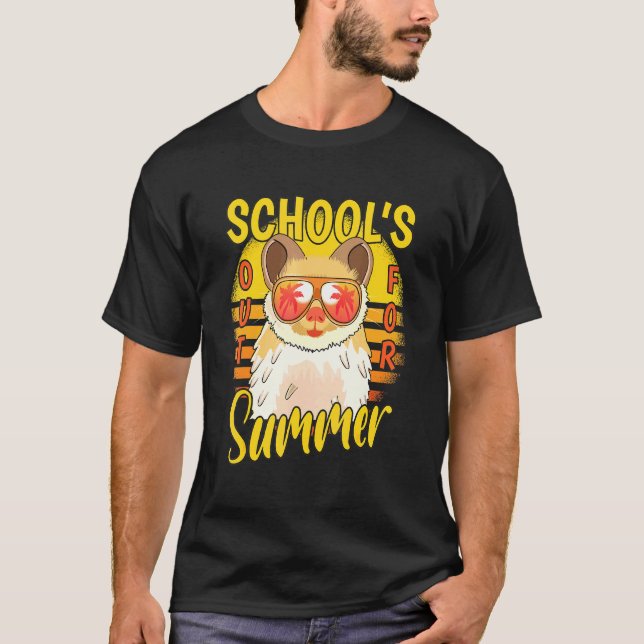 Sista dagen för Skolor ut till sommarsemesterhamst T Shirt (Framsida)