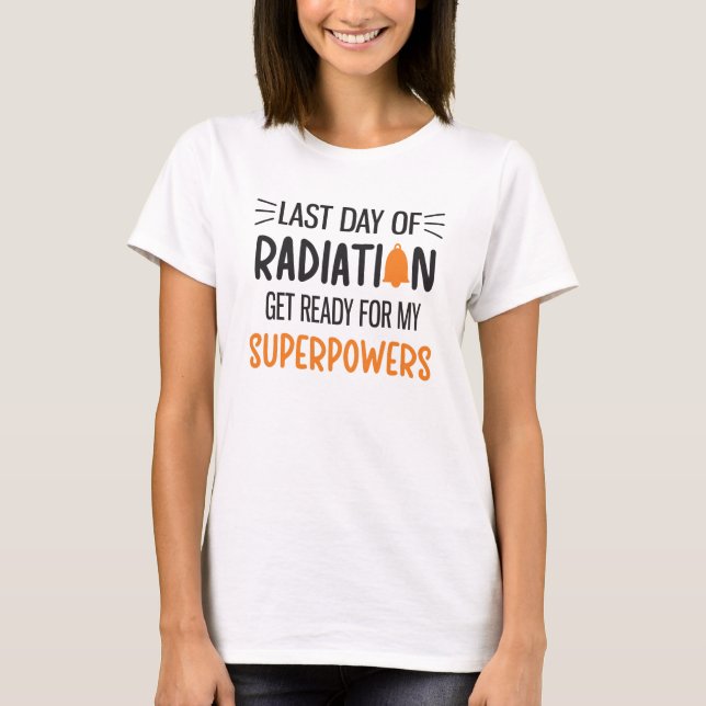 Sista dagen för strålningens slut på överlevnad av t shirt (Framsida)