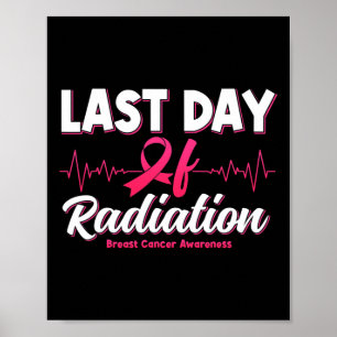 Sista dagen för strålningshjärtslag Bröstcancer Ca Poster