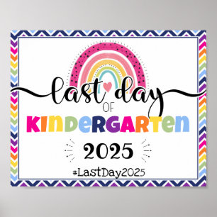 sista dagen fotopropptecken för dagtid poster