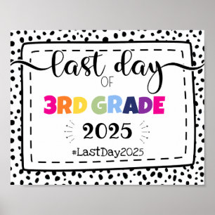 sista dagen fotoprovartecken för klass 3:e poster