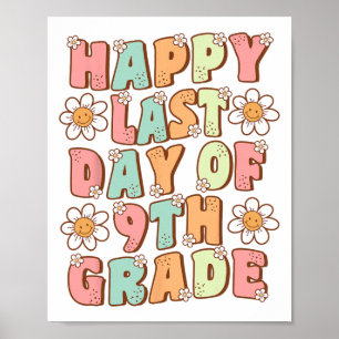 Sista dagen i 9:e klass söta funky nionde klass lä poster