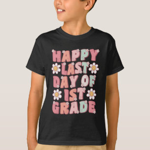 Sista dagen i första klass söta funky första klass t shirt