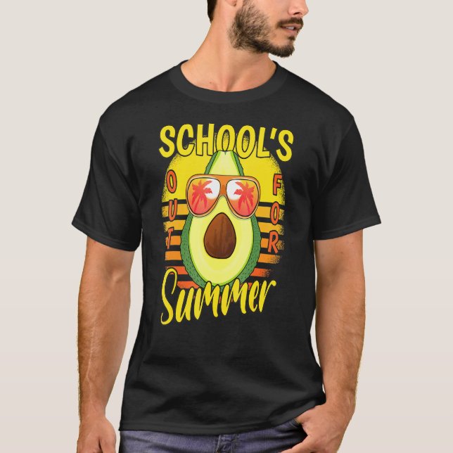 Sista dagen Skolor ut för sommaruppehåll Avocad T Shirt (Framsida)