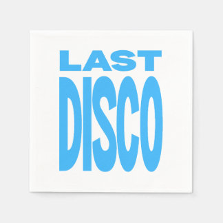 Sista Disco Blå Möhippa Bröllop Pappersservett