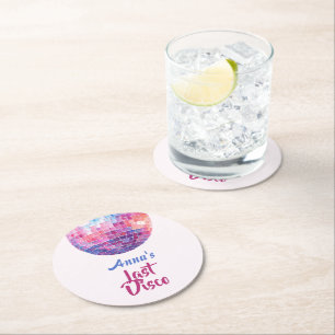 Sista Disco Möhippa Paper Coasters Underlägg Papper Rund