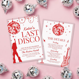 Sista Disco Möhippa Resplan  Inbjudningar
