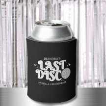 Sista Disco Namn Retro Silver 70-tal Sängvätning 