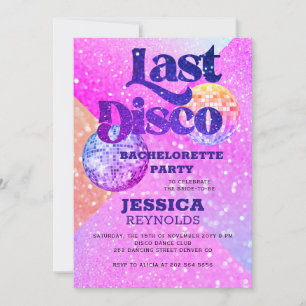 Sista disco retro 70-gruppen inbjudningar